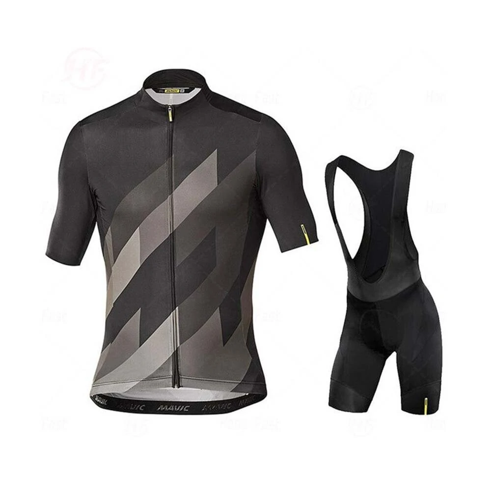 (image for) TENGOO Cycling Jersey Set Short Sleeve Jersey + Cycling Shorts With Seat Padding Made of Breathable Quick-Drying Sun Protection Fabric for Bicycle Road Bike MTB